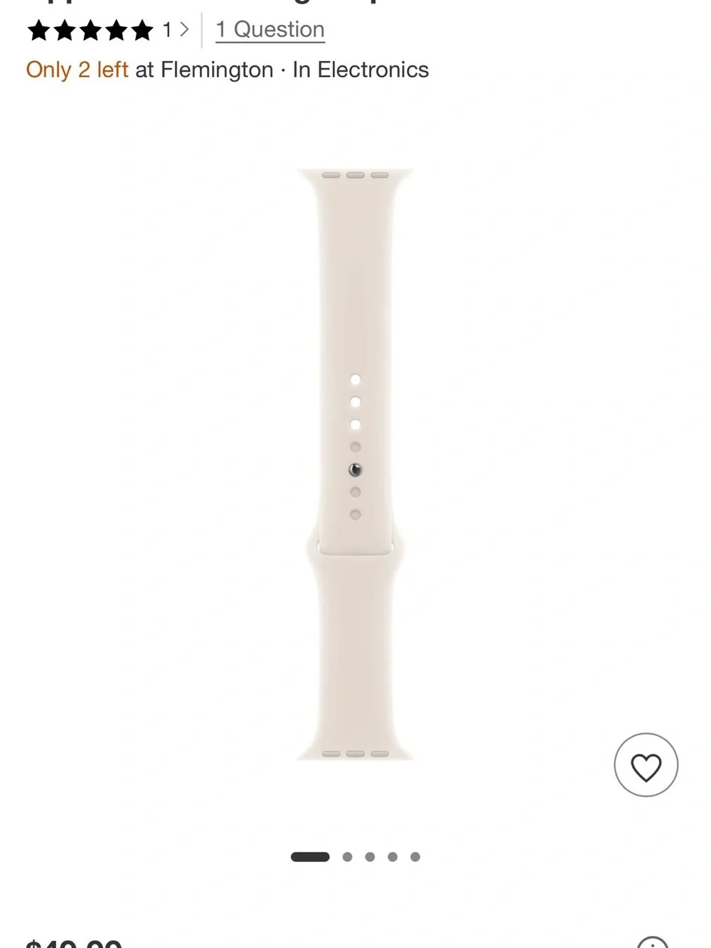 Apple Watch Band in Cream NIB
